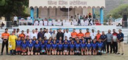 राजस्थान फुटबॉल एसोसिएशन द्वारा  देबारी में राज्य अंडर-17 बालिका शिविर का सफल आयोजन