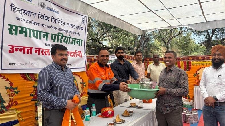 हिन्दुस्तान जिंक द्वारा जावर में समाधान पहल के तहत् उन्नत नस्ल गोवत्स प्रदर्शनी आयोजित