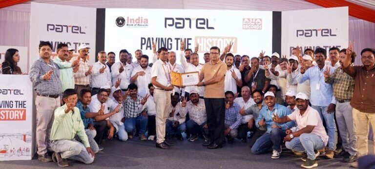 Patel Infrastructure Sets World Records in 24-Hour Road Construction ...