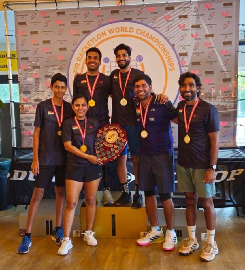उदयपुर के विक्रमादित्य चौफल की कप्तानी में जीता रैकेटलॉन वर्ल्ड चैलेंजर्स कप