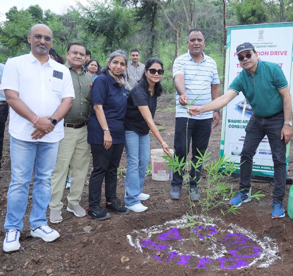 Hindustan Zinc Plants 5,000 Saplings to Support Baghdarra Crocodile Conservation Reserve