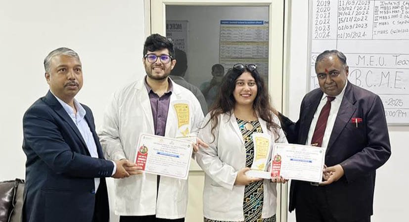 PIMS Psychiatry Residents Shine as Runners-Up in Intercollege Quiz on 5th Anniversary of Nasha Mukt Bharat Abhiyan