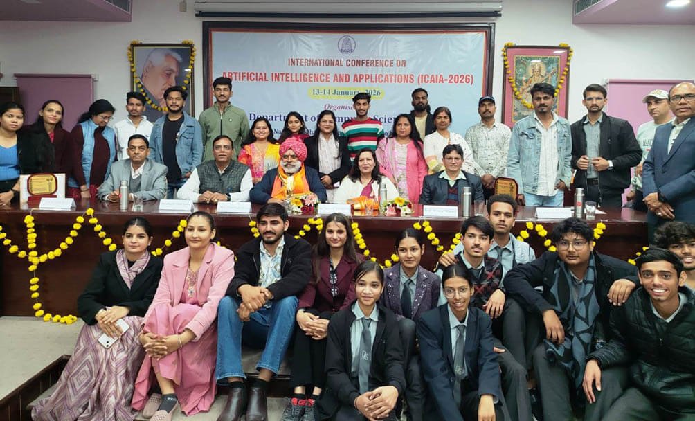 “आर्टिफ़िशियल इंटेलिजेंस एंड एप्लीकेशन्स” (ICAIA-2026) पर दो दिवसीय अन्तरराष्ट्रीय कांफ्रेंस संपन्न