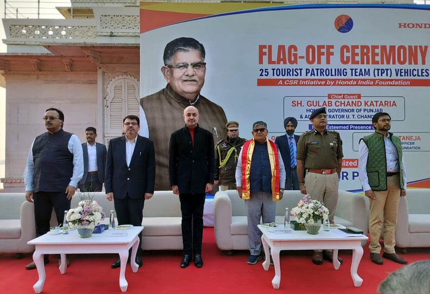 होंडा इंडिया फाउंडेशन ने उदयपुर पुलिस को 25 कस्टमाइज़्ड होंडा शाइन 100 क्विक रिस्पॉन्स टीम (QRT) वाहन सौंपे