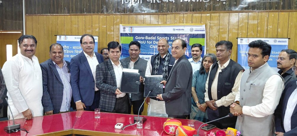 Hindustan Zinc Signs MoU for the Development of Gora Badal Sports Stadium in Chittorgarh Rajasthan