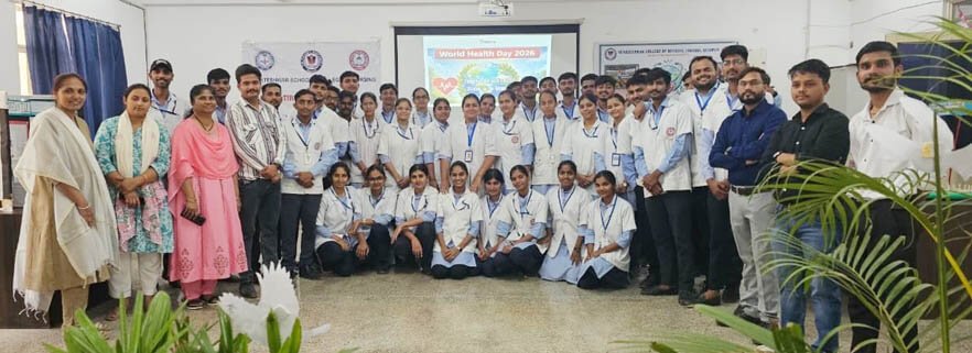 वेंकटेश्वर कॉलेज ऑफ नर्सिंग द्वारा विश्व स्वास्थ्य दिवस का आयोजन