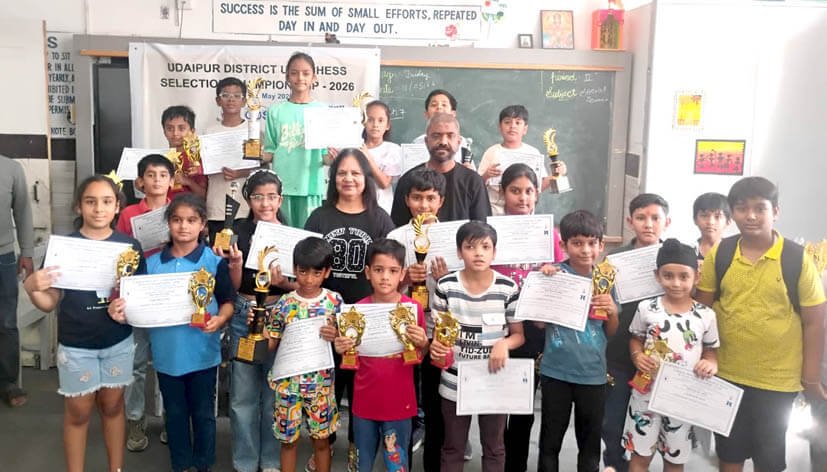8 वर्षीय विआंश भटनागर अंडर-11 चैंपियन, पौषिता पालीवाल ने बालिका वर्ग जीता